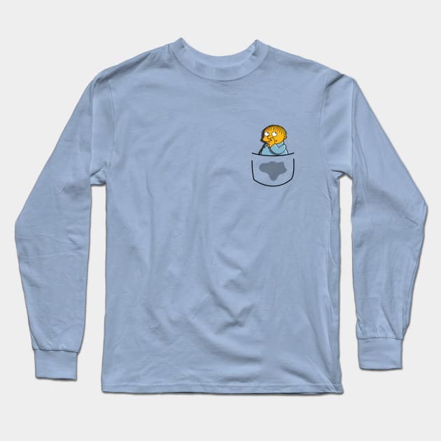 Ralph Wee Pocket Long Sleeve T-Shirt by Rock Bottom